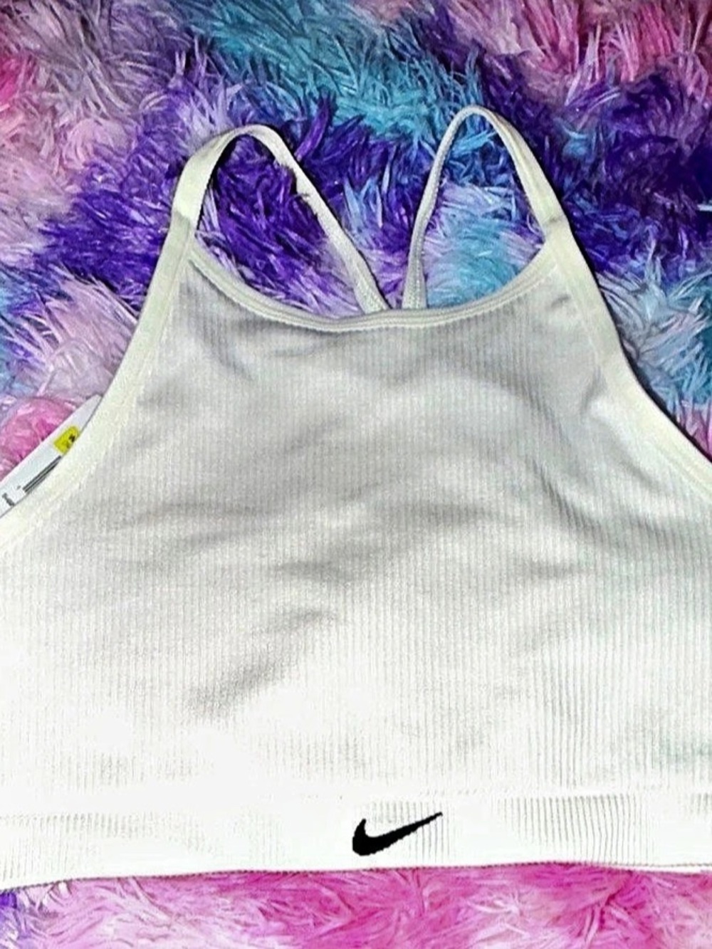 Nike Glycon Reversible Bra White Sports Bra Size Small NWT